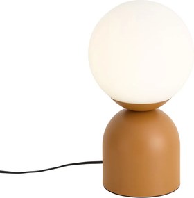 Lampada da tavolo Hotel Chic arancione con vetro opale - Pallon Trend