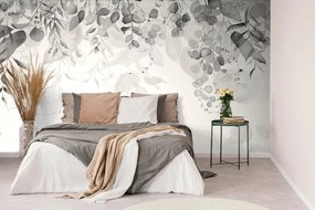 Carta da parati – Tocco di Natura in Bianco e Nero