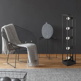 Lampada da terra Eldrick in acciaio, H 100 cm, E27 5xMAX40W INSPIRE