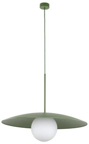Lampadario a sospensione con filo SLATE 1xE27/15W/230V diametro 65 cm verde