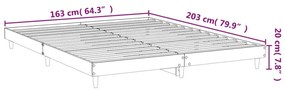 Giroletto Bianco Lucido 160x200 cm in Legno Multistrato