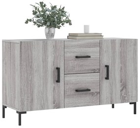 Credenza grigio sonoma 100x36x60 cm in legno multistrato