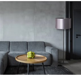 Duolla - Lampada con piedistallo CANNES 1xE27/15W/230V diametro 45 cm argento/nero