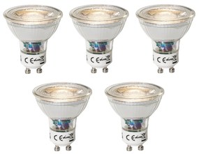 Set di 5 lampadine LED GU10 dimmerabili 3W 200 lm 3000K