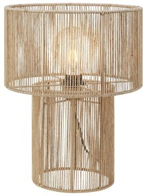 Lampada da tavolo in colore naturale con paralume in juta (altezza 38 cm) Soga - Markslöjd