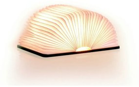 Lampada da tavolo marrone con paralume in tessuto (altezza totale 2,5 cm) Booklight – Gingko