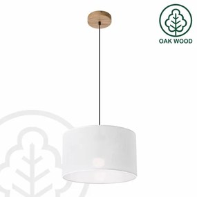 Brilagi - LED Lampadario a sospensione con filo ANTHONY 1xE27/60W/230V quercia/bianco