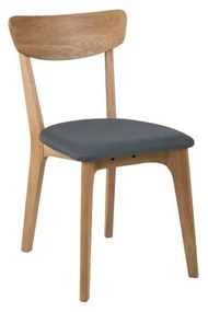 Sedie da pranzo in set grigie/di colore naturale in imbottito 2 pz Taxi – Actona