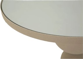 Tavolino rotondo con piano in vetro ø 40,5 cm Dune – Mauro Ferretti