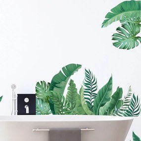 Adesivo da parete 60x90 cm Tropical Leaves - Ambiance