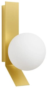 APP1758-1W Applique da parete in oro spazzolato/bianco