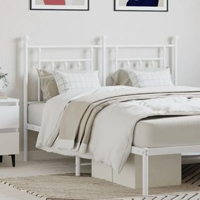 Testiera İn Metallo Bianco 140 Cm /