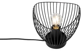 Lampada da tavolo moderna nera 20 cm - Pua