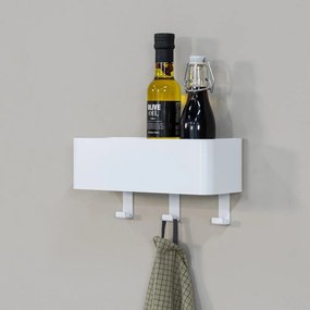 Mensola da bagno da parete bianca in acciaio Multi – Spinder Design