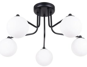 Sollux SL.1663 - Lampadario a sospensione con supporto rigido ASTRAL 5xG9/8W/230V nero