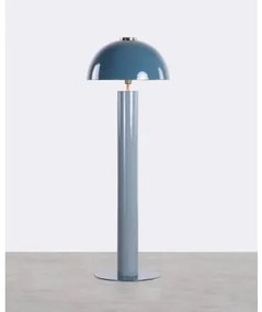 Lampada da Terra in Ferro (Ø50,5 cm) Seta Blu Oceanic - The Masie