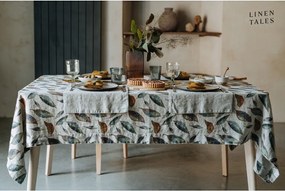 Tovaglia di lino 140x140 cm Golden Fall - Linen Tales