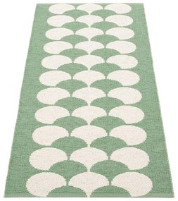 Passatoia da interno/esterno verde/color crema 70x150 cm Poppy Oregano – Pappelina
