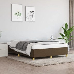Giroletto Senza Materasso Marrone Scuro 140x200 Cm Tessuto /