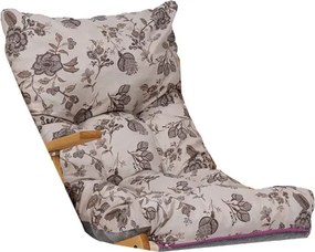 Cuscino imbottito per poltrona relax sdraio o dondolo - Fiorato