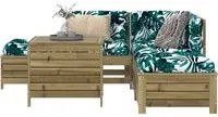 Set Divani da Giardino 6 pz in Legno Impregnato di Pino 3250707