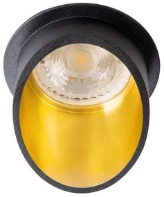Kanlux 27324 - Lampada da incasso SPAG GU10/35W nero/oro