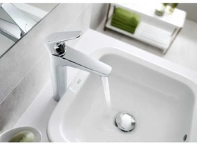 Roca A5A3D90C00 - Miscelatore per lavabo ATLAS 21,7 cm, finitura cromata lucida