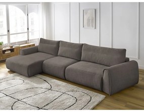 Divano angolare marrone Aden – Bobochic Paris