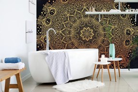 Carta da parati – Mandala orientale dorata