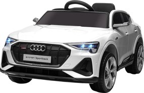 Macchina Elettrica per Bambini 12V con Licenza Audi E-Tron Sportback Bianco...