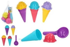 Set di giocattoli per il mare Ice Cream Colorbaby Color Beach (9 pcs)