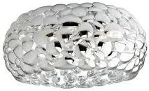 Plafoniera dioniso cromo 2 luci attacco e27 35x35x16cm in metallo