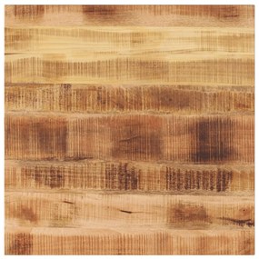 Piano Per Tavolo 80x80x1,5 Cm Quadrato Legno Di Mango Grezzo /