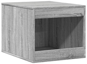 Recinto lettiera gatti grigio sonoma 47x59x42 cm in truciolato