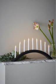 Markslöjd 705957 - Candelabro natalizio AVENTO 9xE10/3W/230V nero