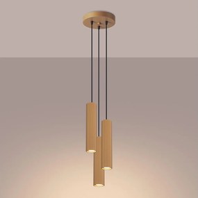 Brilagi - Lampadario a sospensione con cavo CRESTO 3xGU10/10W/230V dorato