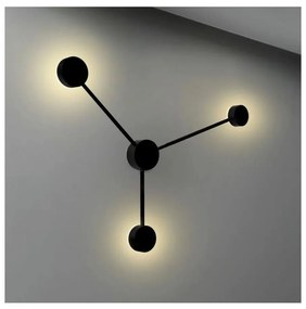 Applique a LED JOY 3xGX53/6W/230V nero