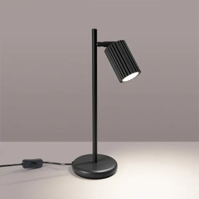Sollux SL.1586 - Lampada da tavolo KARBON 1xGU10/10W/230V nero