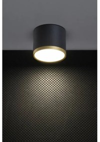 Faretto LED TUBA LED/9W/230V nero/oro