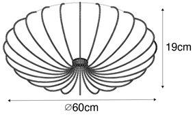 Plafoniera di design oro 60 cm 5 luci - Plu