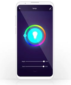 Nedis WIFILRC10E14 - Lampadina LED RGB Dimmerabile E14/4,9W/230V Wi-Fi 2700-6500K