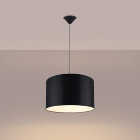 Sollux SL.1406 - Lampadario a sospensione con filo NOVA 1xE27/15W/230V diametro 40 cm nero