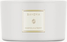 Candela profumata a 3 stoppini fatta a mano Magnolia & Peony (citrus, peonia)