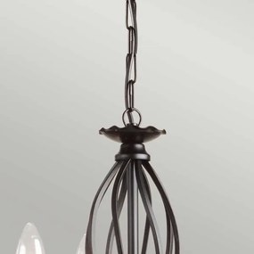 Elstead ART3-BLACK - Lampadario a sospensione con catena ARTISAN 3xE14/60W/230V