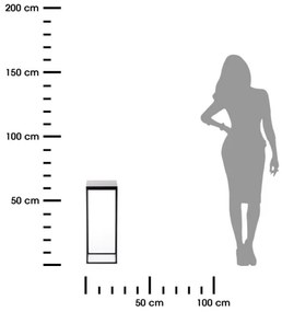 Portafiori BASICLOFT 60x24 nero