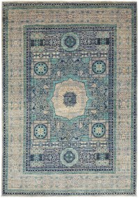 Mamluk Tappeto 150 x 210 Blu (Pakistan) Annodato A Mano