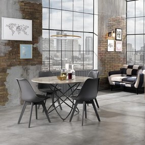 Lampada a sospensione di colore oro, altezza 92 cm Ring - Tomasucci