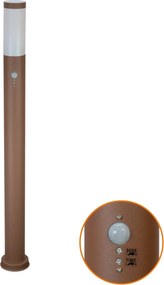 Paletto da giardino con Sensore Movimento 1m Corten E27