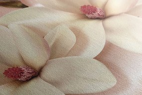Quadro su tela – Magnolia di lusso con perle