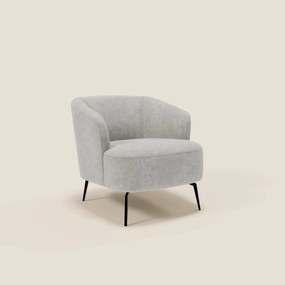 Renoa Poltroncina dall'eleganza moderna in tessuto smacchiabile T24 grigio